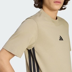 Camiseta adidas Malha Simples Essentials Três Listras - Masculina - Foto 4