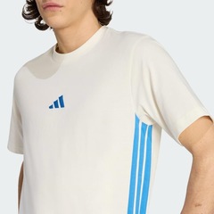 Camiseta adidas Malha Simples Essentials Três Listras - Masculina - Foto 4
