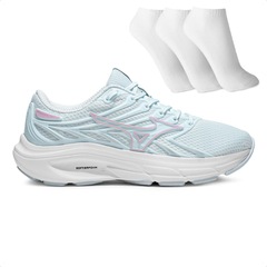 Tênis Feminino Mizuno Jet 8 + 3 Pares de Meias - Foto 1