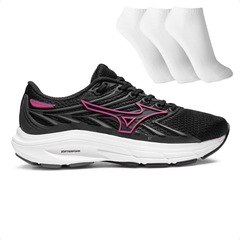 Tênis Feminino Mizuno Jet 8 + 3 Pares de Meias - Foto 1