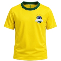 Camisa do Brasil Plus Size Escudo Dry Hyperbole - Masculina - Foto 1