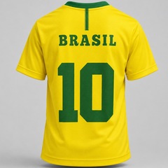 Camisa do Brasil Plus Size Escudo Dry Hyperbole - Masculina - Foto 2