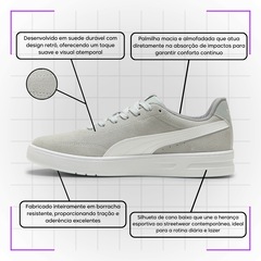 Tênis Masculino Puma Court Classic Clean Sd Bdp - Foto 5