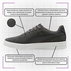 Tênis Masculino Puma Court Classic Clean Sd Bdp - Foto 5