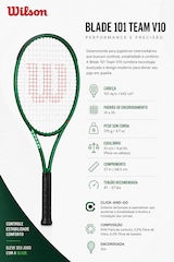 Raquete de Tênis Blade 101 Team V10 Wilson - Adulto - Foto 2