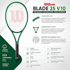 Raquete de Tênis Blade 25 V10 Wilson - Infantil - Foto 7