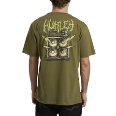 Camiseta Hurley Noise Militar - Masculina - Foto 2