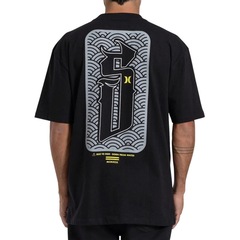 Camiseta Especial Hurley x Shibuya Logo Escama Max Fit - Masculina - Foto 2