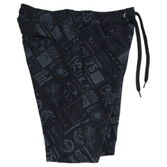 Bermuda Oakley O-Mania Print 20" Blackout - Masculina - Foto 4