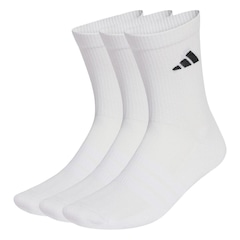 Kit 3 Pares Meia adidas Cano Alto Essentials Cush Crew Unissex - Foto 1