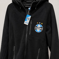 Jaqueta do Grêmio Fleece Escudo Bordado Lotus - Masculina - Foto 2