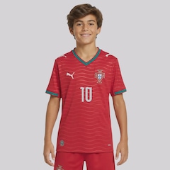 Camisa Portugal I 26/27 10 Bernardo Silva Puma Infantil - Foto 2