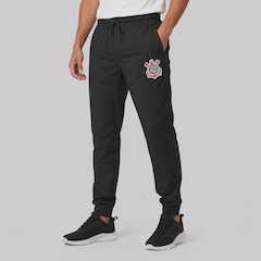 Calça do Corinthians Distintivo com Zíper Masculina - Foto 2