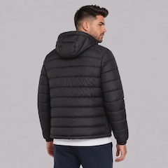Jaqueta Puffer Corinthians com Capuz Removível Masculina - Foto 4