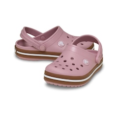Sandália Crocs Crocband Gum Clog T - Infantil - Foto 4
