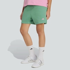Short adidas 3 Stripes Studio Fleece Loose Feminino - Foto 1