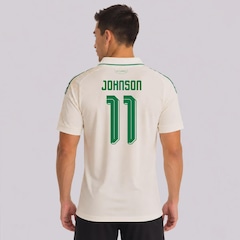 Camisa País de Gales II 26/27 11 Johnson adidas Masculina - Foto 1