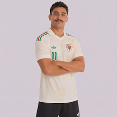 Camisa País de Gales II 26/27 11 Johnson adidas Masculina - Foto 3