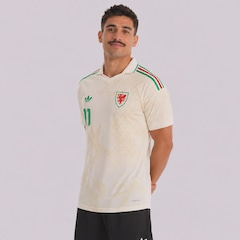 Camisa País de Gales II 26/27 11 Johnson adidas Masculina - Foto 4