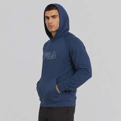 Blusão de Moletom com Capuz Fila Outline Light Masculino - Foto 2
