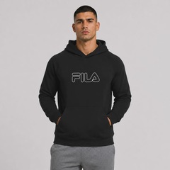 Blusão de Moletom com Capuz Fila Outline Light Masculino - Foto 1