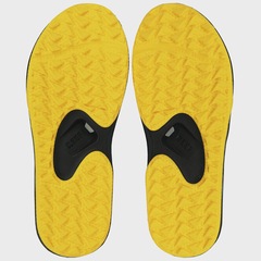 Chinelo Reef Fanning Pregame Black Yellow - Masculino - Foto 5