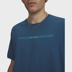 Camiseta Sportstyle Under Armour Blur Wordmark - Masculina - Foto 3