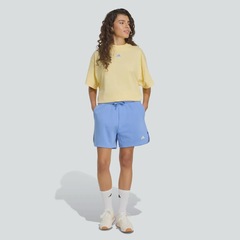 Short Adidas 3 Stripes Studio Fleece Loose Feminino - Foto 3