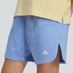 Short Adidas 3 Stripes Studio Fleece Loose Feminino - Foto 5