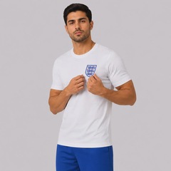 Camisa Inglaterra Retrô I 1966 Masculina - Foto 2