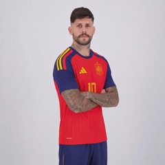 Camisa Espanha I 26/27 10 Olmo Adidas Masculina - Foto 3
