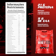 Whey 100% Pure 1,8kg Pouch Integralmedica - Foto 3