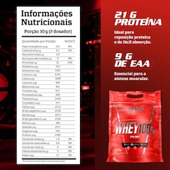 Whey 100% Pure 1,8kg Pouch Integralmedica - Foto 3