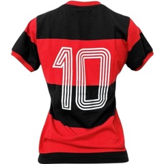 Camisa do Flamengo LIB 81 ZICO Braziline - Feminina - Foto 2