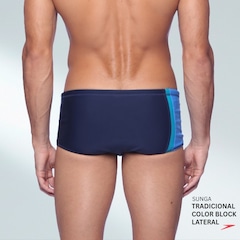 Sunga Tradicional Color Block Lateral Speedo - Adulto - Foto 3