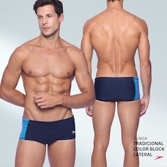 Sunga Tradicional Color Block Lateral Speedo - Adulto - Foto 4