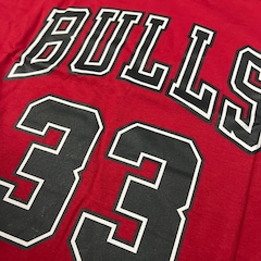 Camiseta Chicago Bulls NBA Pippen 33 Mitchell & Ness - Masculina - Foto 3