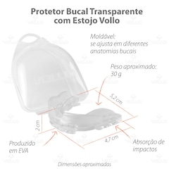 Kit Boxe Luva 12Oz Preto + Protetor Bucal + Bandagem Preta Vollo - Foto 6