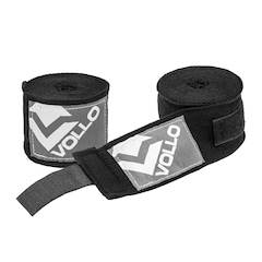 Kit Boxe Luva 14Oz Dourado + Protetor Bucal + Bandagem Preta - Foto 2