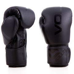Kit Luva de Boxe Muay Thai 10OZ Preto + Protetor Bucal Luta Vollo - Foto 2