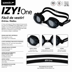Óculos de Natação Adulto Speedo IZY One - Foto 4