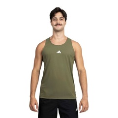Camiseta Regata adidas Básica 3 Listras Masculina - Foto 1