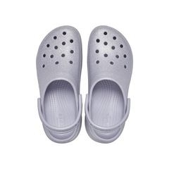 Sandália Crocs Classic Platform Glitter Clog Mauve Mist - Unissex - Foto 4