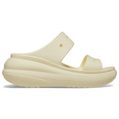 Sandália Crocs Classic Crush Platform Sandal Buttercream - Feminina - Foto 1