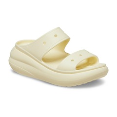 Sandália Crocs Classic Crush Platform Sandal Buttercream - Feminina - Foto 6