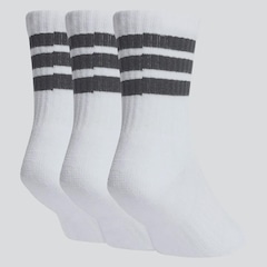 Kit Meia adidas Crew - 3 Pares - Infantil - Foto 2