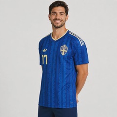 Camisa Suécia II 26/27 17 Gyökeres adidas Masculina - Foto 4