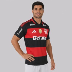 Camisa do Flamengo I 26/27 Patch Campeão Brasileiro 25/26 adidas Masculina - Foto 2