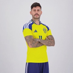 Camisa Suécia I 26/27 11 Elanga adidas Masculina - Foto 3
