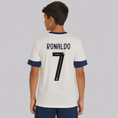 Camisa Portugal Treino 25/26 7 Ronaldo Puma Infantil - Foto 1